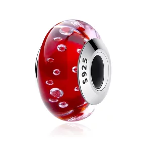 Pandora Style Red Murano Glass Charm - SCZ027 Pandora Style Red Murano Glass Charm - SCZ027
