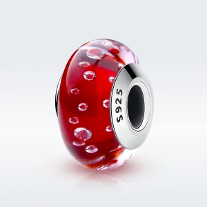 (image for) Pandora Style Red Murano Glass Charm - SCZ027