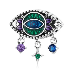 Pandora Style Retro Devil Eye Charm - SCC2162 (image for) Pandora Style Retro Devil Eye Charm - SCC2162