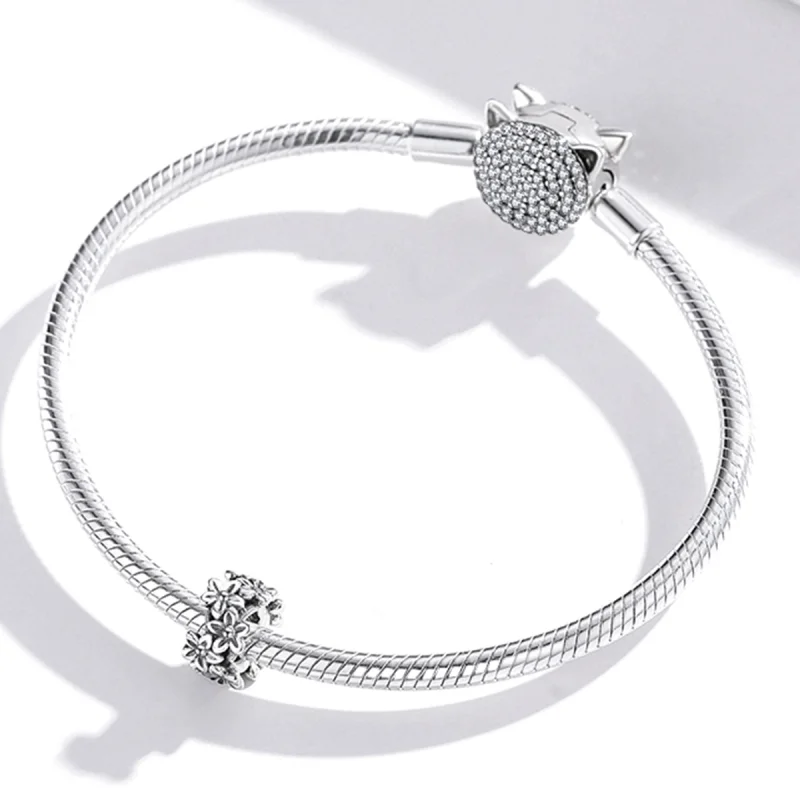 (image for) Pandora Style Retro Flowers Charm - SCC1938 - View 3