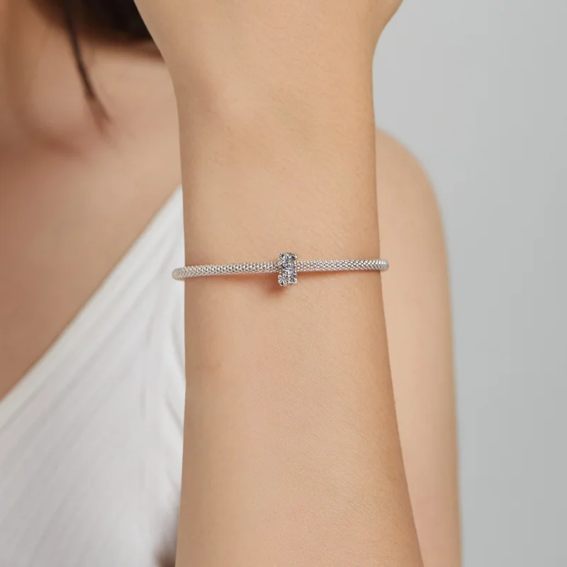 (image for) Pandora Style Retro Flowers Charm - SCC1938 - View 5