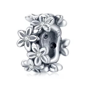 Pandora Style Retro Flowers Charm - SCC1938