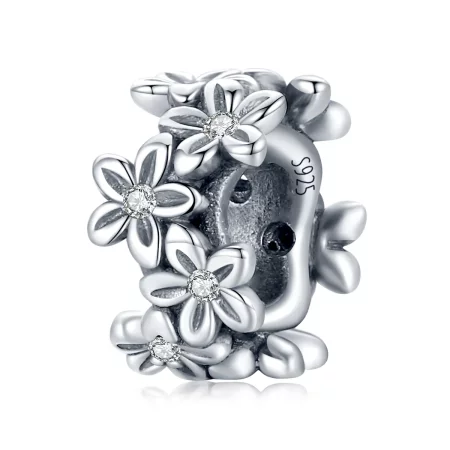 Pandora Style Retro Flowers Charm - SCC1938