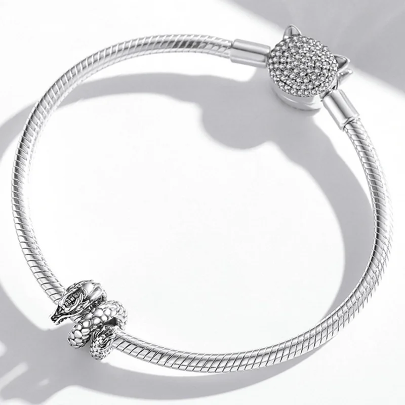 (image for) Pandora Style Retro Panlong Charm - BSC546 - View 3