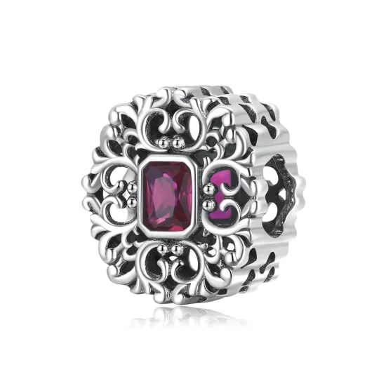 Pandora Style Retro Pattern - Zirconium Charm - SCC2152