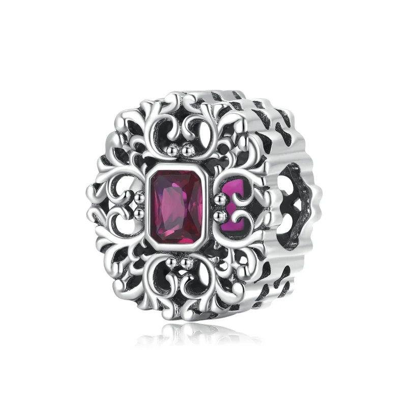 (image for) Pandora Style Retro Pattern - Zirconium Charm - SCC2152 - Product Image