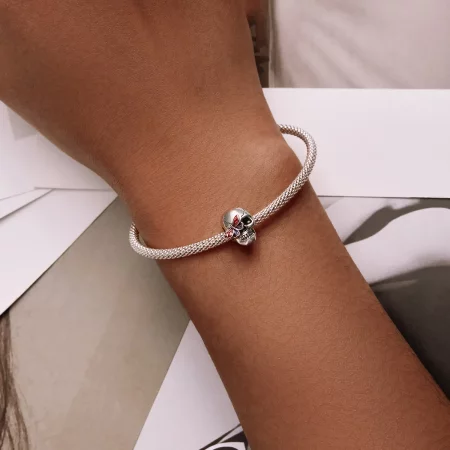 Pandora Style Retro Skull Charm - SCC2232