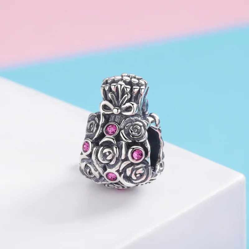 (image for) Pandora Style Rose Bag Charm - SCC962 - View 2