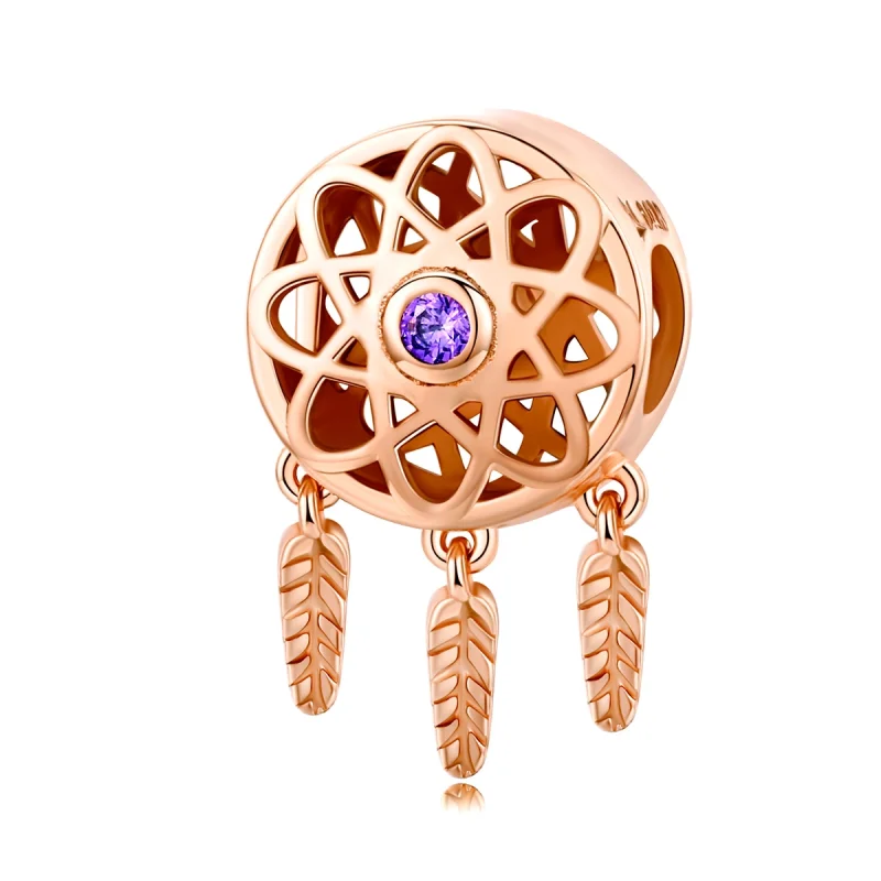(image for) Pandora Style Rose Gold Dream Catcher Rose Gold Charm - SCC330-C - Product Image
