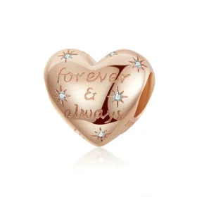 Pandora Style Rose Gold Forever & Always Charm - SCC1223 Pandora Style Rose Gold Forever & Always Charm - SCC1223