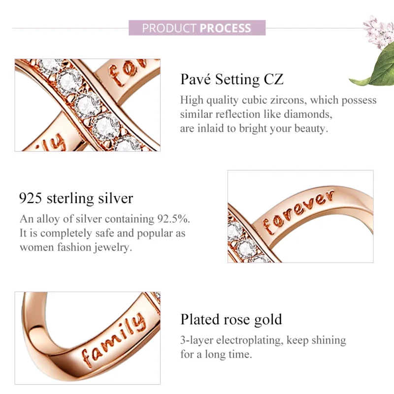 (image for) Pandora Style Rose Gold Infinity Charm - SCC1146-C - View 3