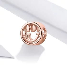 Pandora Style Rose Gold Lucky Smile Charm - SCC1787 Pandora Style Rose Gold Lucky Smile Charm - SCC1787