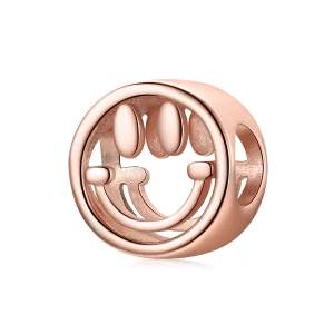 (image for) Pandora Style Rose Gold Lucky Smile Charm - SCC1787