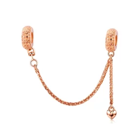 Pandora Style Rose Gold Safety Chain - SCC1112-C Pandora Style Rose Gold Safety Chain - SCC1112-C
