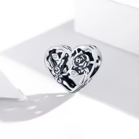 Pandora Style Rose Love Charm - BSC475 Pandora Style Rose Love Charm - BSC475