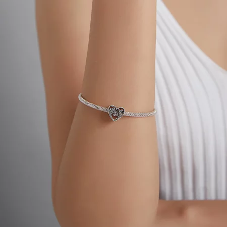 Pandora Style Rose Love Charm - BSC475