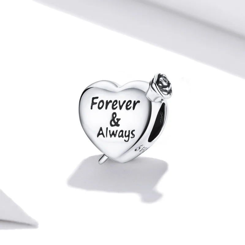 (image for) Pandora Style Rose Love Charm - BSC480 - View 2