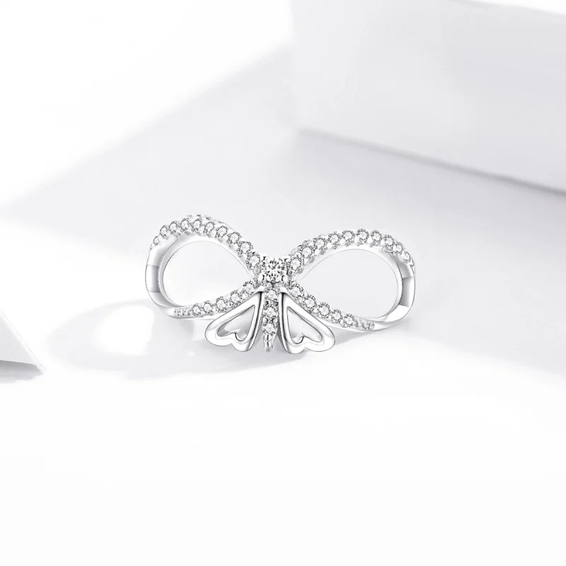 (image for) Pandora Style Shine Butterfly Charm - BSC469 - View 2
