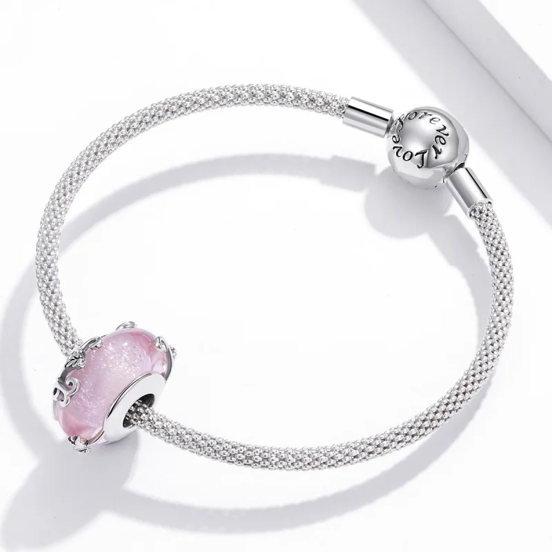 (image for) Pandora Style Shiny Glass Charm - BSC409 - View 3