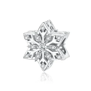 (image for) Pandora Style Shiny Snowflakes Charm - BSC368