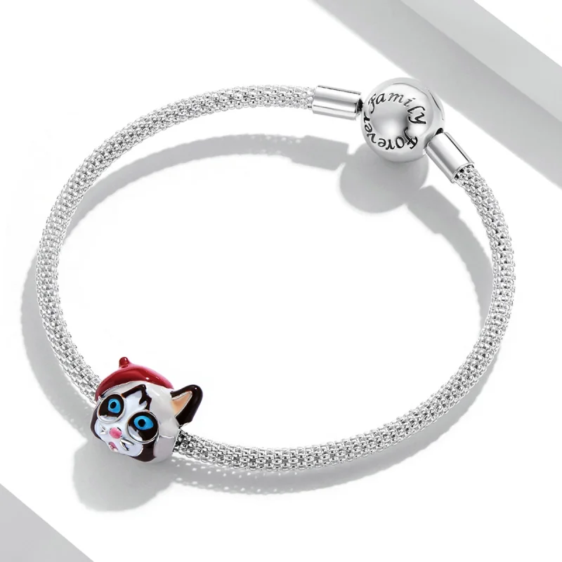 (image for) Pandora Style Siamese Cat Charm - SCC2090 - View 3