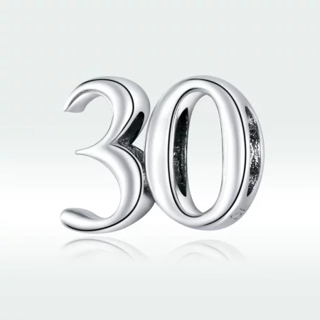 Pandora Style Silver 30Th Birthday Charm - SCC1622
