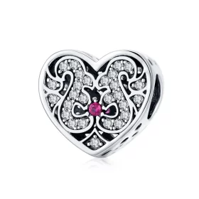Pandora Style Silver Always In My Heart Charm - SCC1415