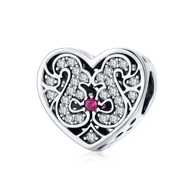 (image for) Pandora Style Silver Always In My Heart Charm - SCC1415 - Product Image