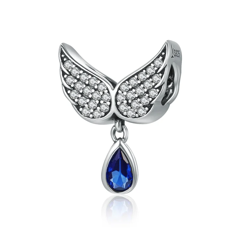 (image for) Pandora Style Silver Angel Wings Charm - SCC481 - Product Image
