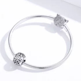 Pandora Style Silver April Birthstone Charm - SCC1385-4 Pandora Style Silver April Birthstone Charm - SCC1385-4