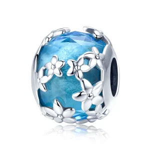 (image for) Pandora Style Silver Aquamarine Daisy's Confession Charm - SCC878