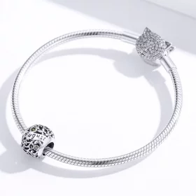 Pandora Style Silver August Peridot Birthstone Charm - SCC1385-8 Pandora Style Silver August Peridot Birthstone Charm - SCC1385-8