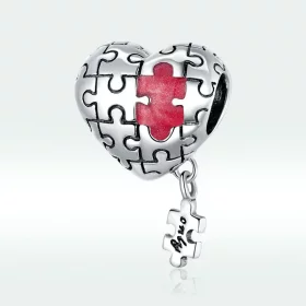 Pandora Style Silver Autism Charm - SCC1635 Pandora Style Silver Autism Charm - SCC1635