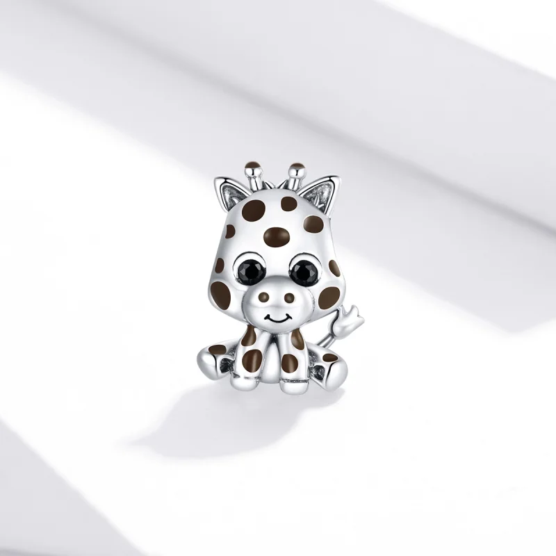 (image for) Pandora Style Silver Baby Giraffe Charm - SCC1691 - View 2