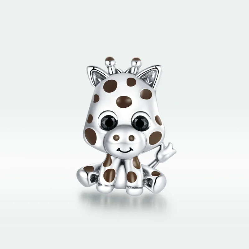 (image for) Pandora Style Silver Baby Giraffe Charm - SCC1691 - View 5