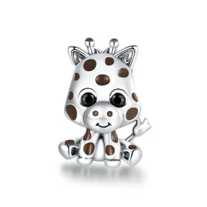 (image for) Pandora Style Silver Baby Giraffe Charm - SCC1691
