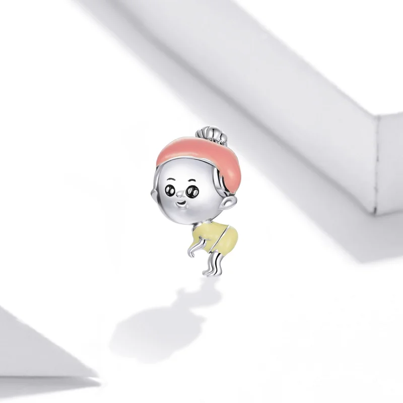 (image for) Pandora Style Silver Baby Girl Charm - SCC1845 - View 2
