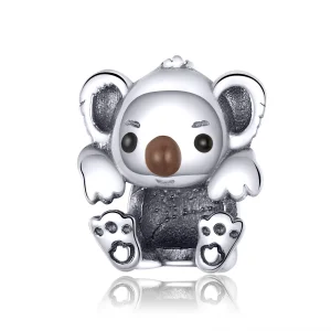 Pandora Style Silver Baby Koala Charm - SCC1304 (image for) Pandora Style Silver Baby Koala Charm - SCC1304