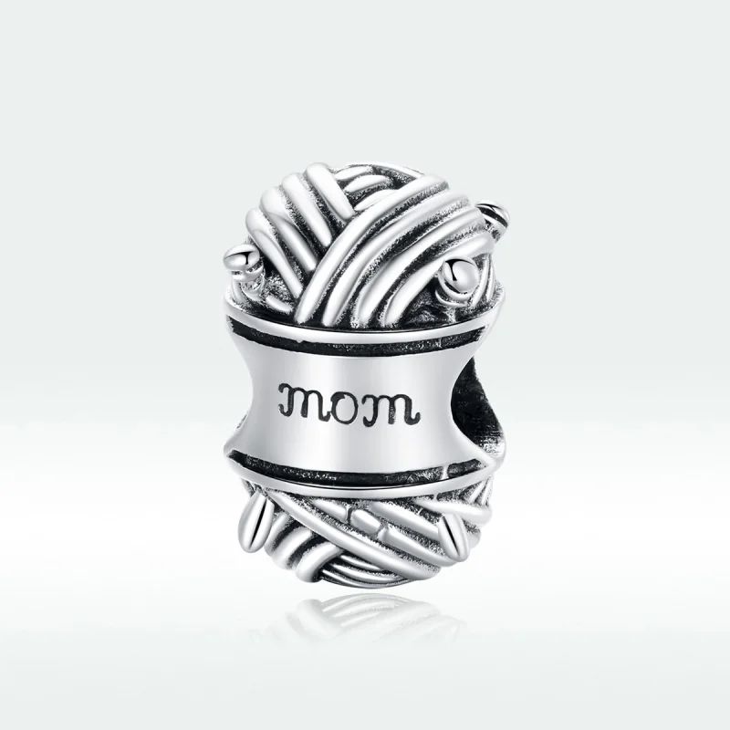 (image for) Pandora Style Silver Ball of Yarn Charm - SCC1654 - View 5