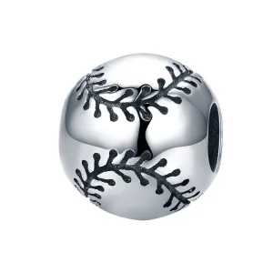 (image for) Pandora Style Silver Baseball Passion Charm - SCC449