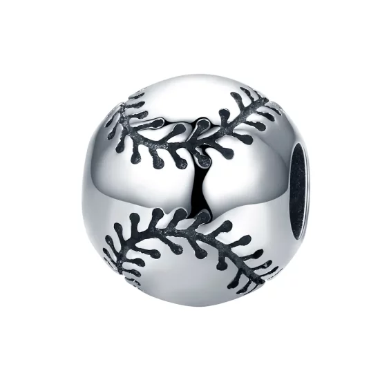 Pandora Style Silver Baseball Passion Charm - SCC449