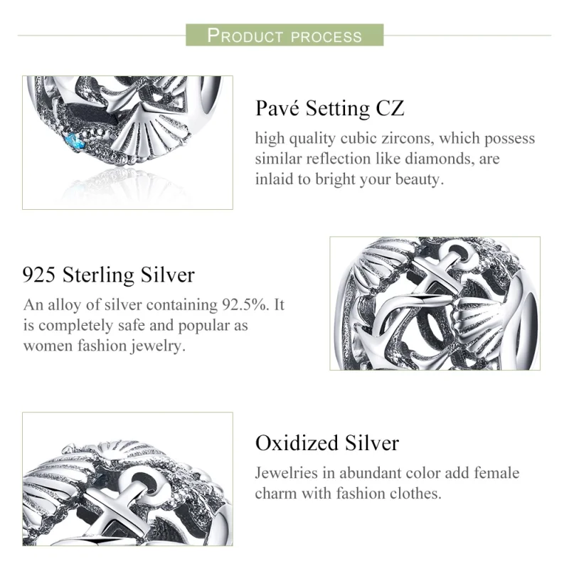 (image for) Pandora Style Silver Beach Charm - SCC995 - View 7