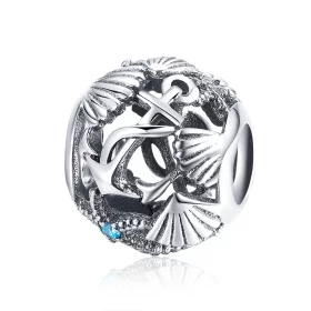 Pandora Style Silver Beach Charm - SCC995 Pandora Style Silver Beach Charm - SCC995