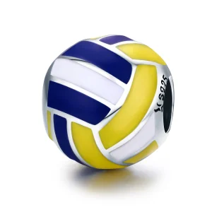 (image for) Pandora Style Silver Beach Volleyball Charm - SCC448