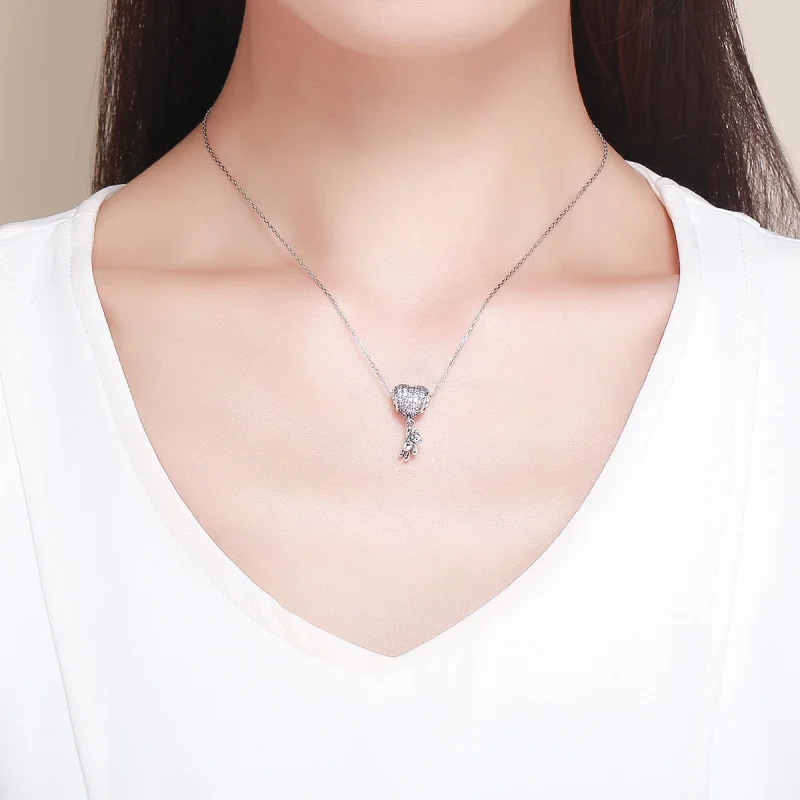 (image for) Pandora Style Silver Bear and Balloon Charm - SCC1054 - View 5