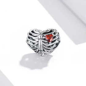 Pandora Style Silver Beating Heart Charm - SCC1764