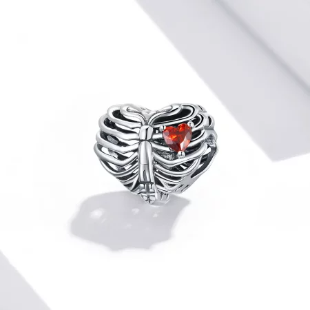Pandora Style Silver Beating Heart Charm - SCC1764