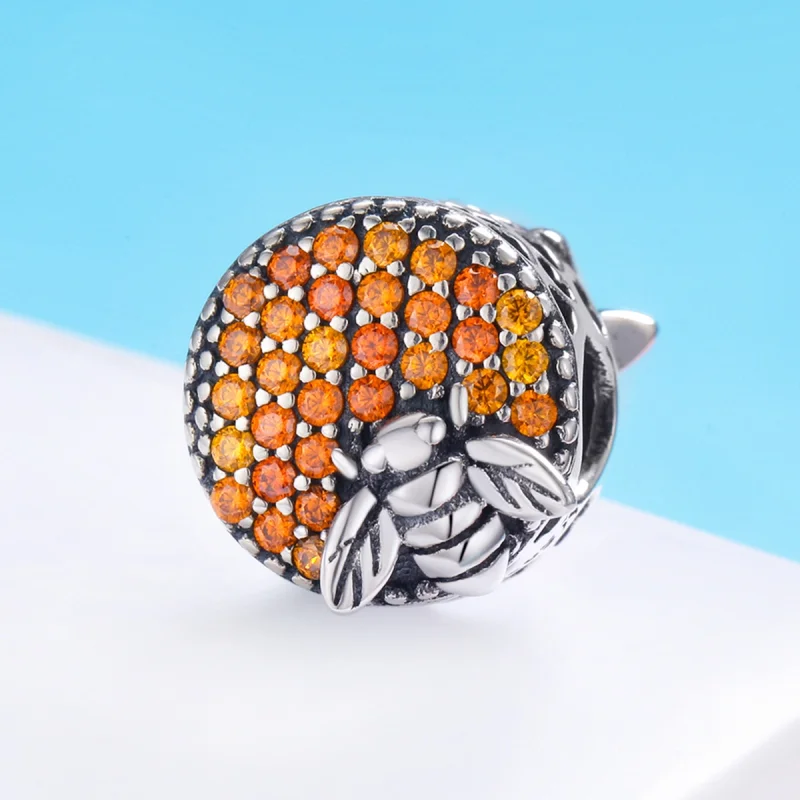 (image for) Pandora Style Silver Bee House Charm - SCC654 - View 3