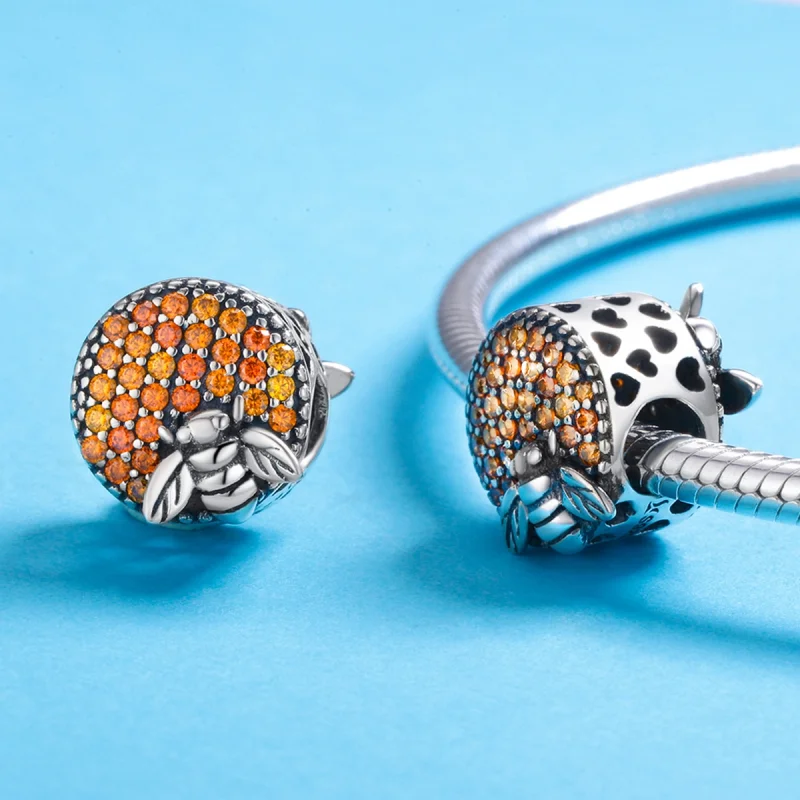 (image for) Pandora Style Silver Bee House Charm - SCC654 - View 5