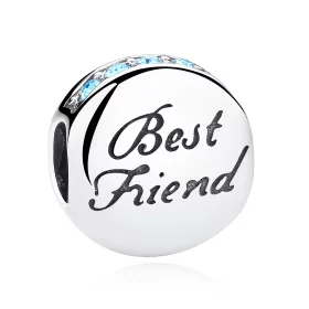 Pandora Style Silver Best Friend Charm - SCC022 Pandora Style Silver Best Friend Charm - SCC022